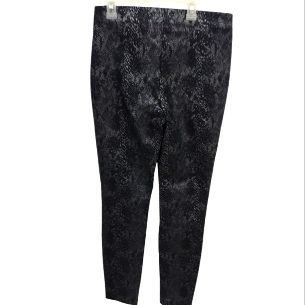 Inc. Black and Gray Snake Print Leggings